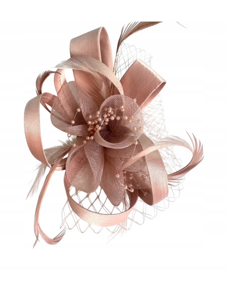 KWIAT Z MATERIAŁU na GŁOWĘ KOKARDA FASCYNATOR Lolita Accessories