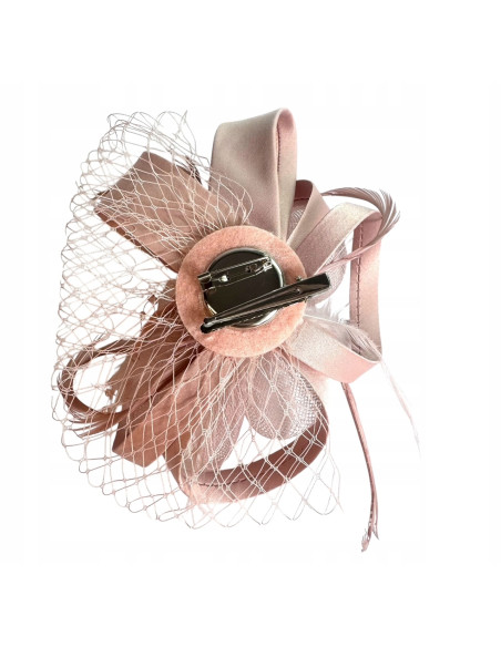 KWIAT Z MATERIAŁU na GŁOWĘ KOKARDA FASCYNATOR Lolita Accessories
