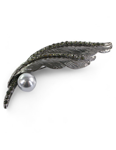 BROSZKA BROSZA PRZYPINKA GRAFITOWE PIÓRO PIÓRKO...