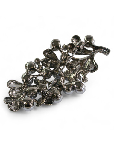 BROSZKA BROSZA GRAFITOWA GAŁĄZKA GAŁĄZKA Z...