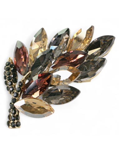 BROSZKA BROSZA GAŁĄZKA Z KAMIENIAMI BRĄŻ STARE...