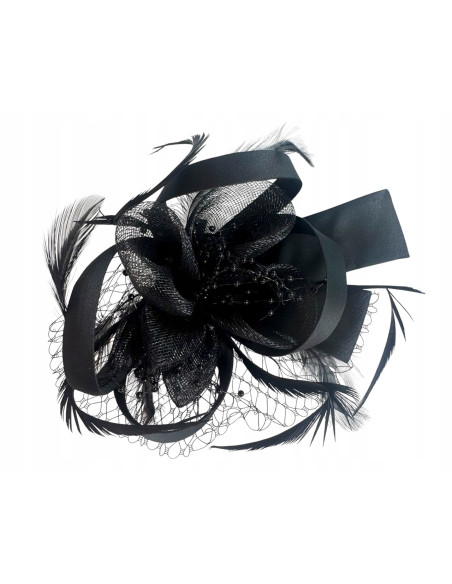 KWIAT Z MATERIAŁU na GŁOWĘ KOKARDA FASCYNATOR Lolita Accessories