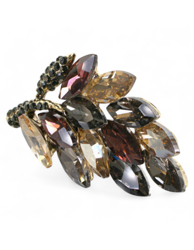 BROSZKA BROSZA GAŁĄZKA Z KAMIENIAMI BRĄŻ STARE...