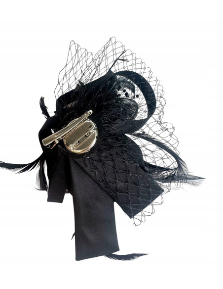 KWIAT Z MATERIAŁU na GŁOWĘ KOKARDA FASCYNATOR Lolita Accessories