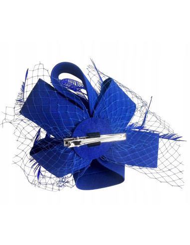 KWIAT Z MATERIAŁU na GŁOWĘ BROSZKA KOKARDA...