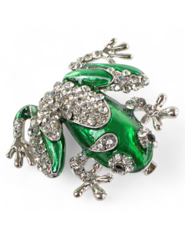 BROSZKA BROSZA ZIELONY ZIELONA ŻABA ŻABKA...