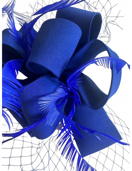 KWIAT Z MATERIAŁU na GŁOWĘ BROSZKA KOKARDA FASCYNATOR Lolita Accessories