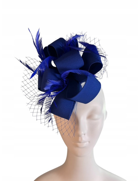 KWIAT Z MATERIAŁU na GŁOWĘ BROSZKA KOKARDA FASCYNATOR Lolita Accessories