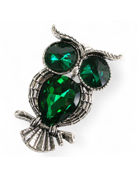 BROSZKA BROSZA ZIELONA SOWA LOLITA AKCESORIA