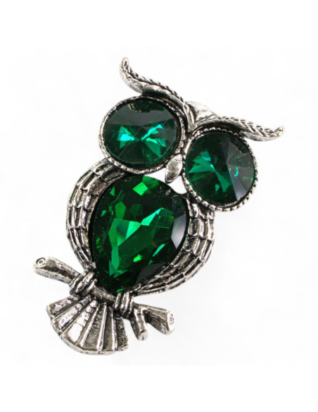 BROSZKA BROSZA ZIELONA SOWA LOLITA AKCESORIA