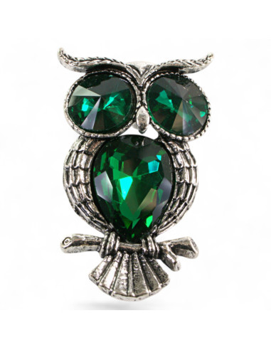 BROSZKA BROSZA ZIELONA SOWA LOLITA AKCESORIA