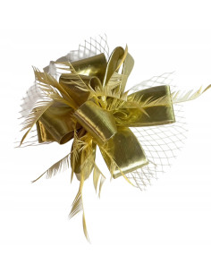 KWIAT Z MATERIAŁU na GŁOWĘ BROSZKA KOKARDA FASCYNATOR...