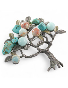 KLASYCZNA BROSZKA BROSZA GALERYJNA TURKUSOWE DRZEWKO... 2
