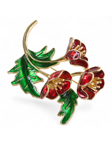 BROSZKA BROSZA EMALIOWANA BUKIET KWIATÓW LOLITA AKCESORIA