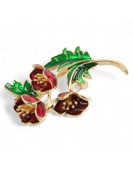 BROSZKA BROSZA EMALIOWANA BUKIET KWIATÓW LOLITA AKCESORIA