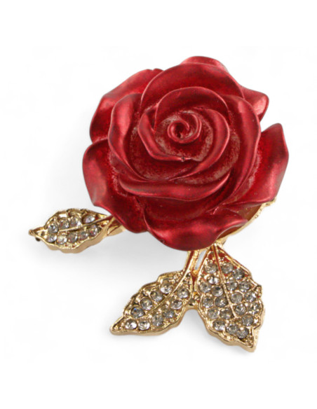 BROSZKA BROSZA CZERWONA RÓŻYCZKA  RÓŻA LOLITA AKCESORIA