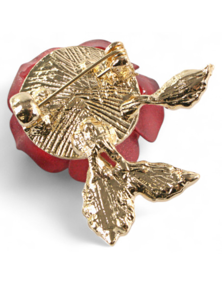 BROSZKA BROSZA CZERWONA RÓŻYCZKA  RÓŻA LOLITA AKCESORIA