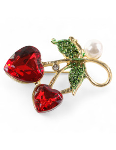 BROSZKA BROSZA CZERWONE SERDUSZKA   LOLITA AKCESORIA 2