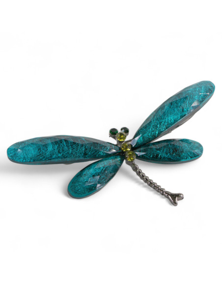BROSZKA BROSZA WAŻKA  OWAD  CIEMNY TURKUS LOLITA AKCESORIA
