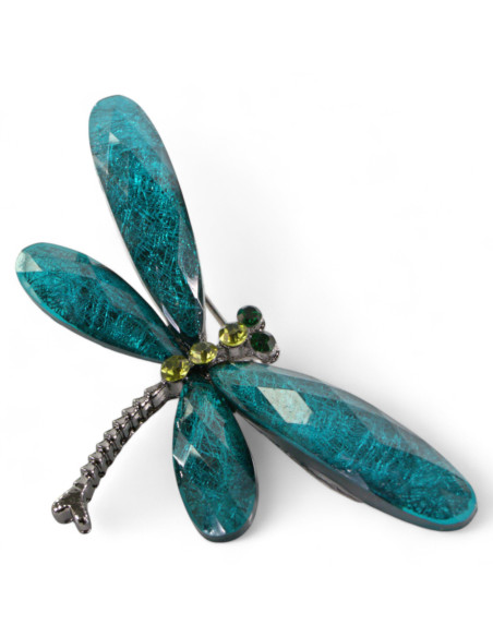 BROSZKA BROSZA WAŻKA  OWAD  CIEMNY TURKUS LOLITA AKCESORIA