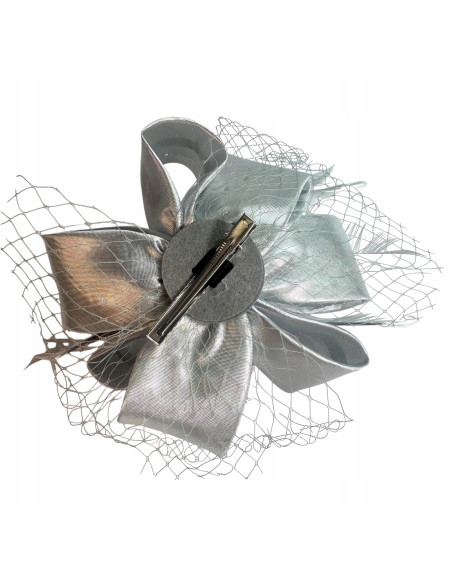KWIAT Z MATERIAŁU na GŁOWĘ BROSZKA KOKARDA FASCYNATOR Lolita Accessories