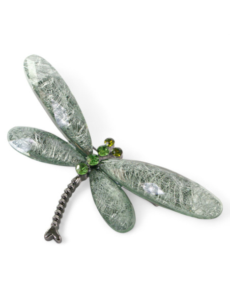 BROSZKA BROSZA ZIELONA KHAKI WAŻKA  OWAD    LOLITA AKCESORIA