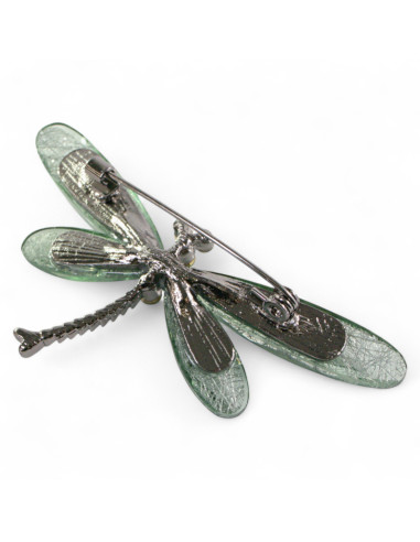 BROSZKA BROSZA ZIELONA KHAKI WAŻKA  OWAD...