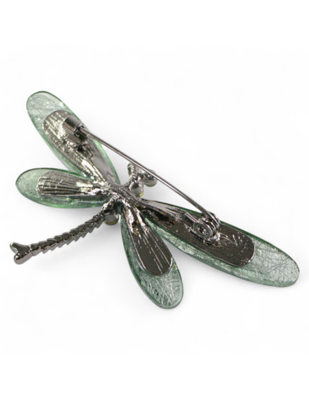 BROSZKA BROSZA ZIELONA KHAKI WAŻKA  OWAD    LOLITA AKCESORIA