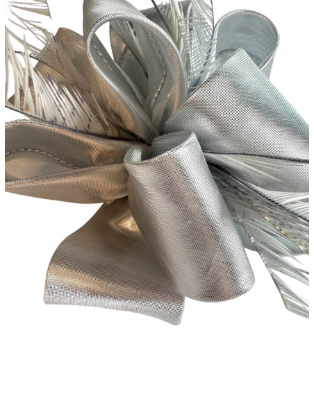 KWIAT Z MATERIAŁU na GŁOWĘ BROSZKA KOKARDA FASCYNATOR Lolita Accessories