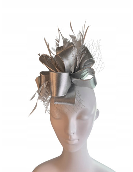 KWIAT Z MATERIAŁU na GŁOWĘ BROSZKA KOKARDA FASCYNATOR Lolita Accessories