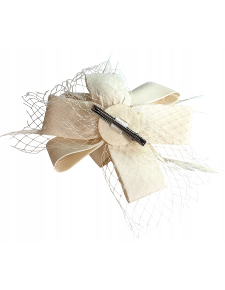 KWIAT Z MATERIAŁU na GŁOWĘ BROSZKA KOKARDA FASCYNATOR Lolita Accessories