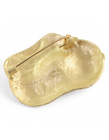 BROSZKA BROSZA ELEGANCKI ZŁOTY KWIAT KWIATEK...