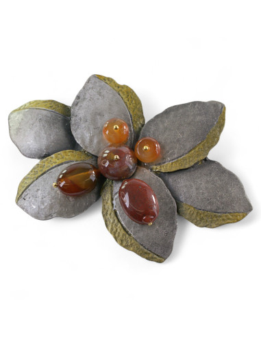 Broszka Brosza GALERYJNA DUŻY KWIAT XL Lolita...