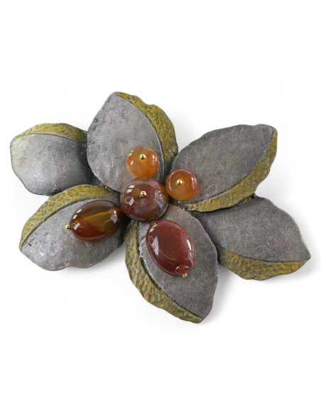 Broszka Brosza GALERYJNA DUŻY KWIAT XL Lolita Akcesoria Przypinka Ozdobna