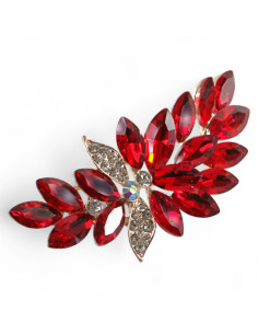 BROSZKA BROSZA ASYMERTYCZNA CZERWONY KŁOS ZAWIJAS LOLITA... 2