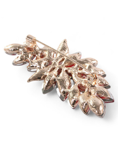 BROSZKA BROSZA ASYMERTYCZNA CZERWONY KŁOS...