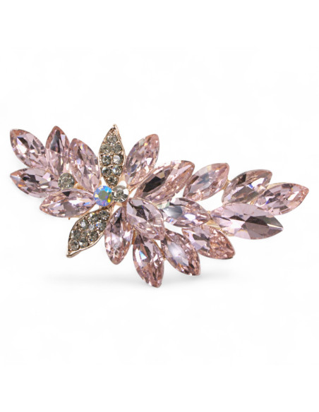 BROSZKA BROSZA ASYMERTYCZNA RÓŻOWY KŁOS ZAWIJAS LOLITA AKCESORIA