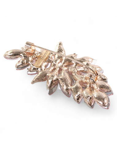 BROSZKA BROSZA ASYMERTYCZNA RÓŻOWY KŁOS ZAWIJAS...