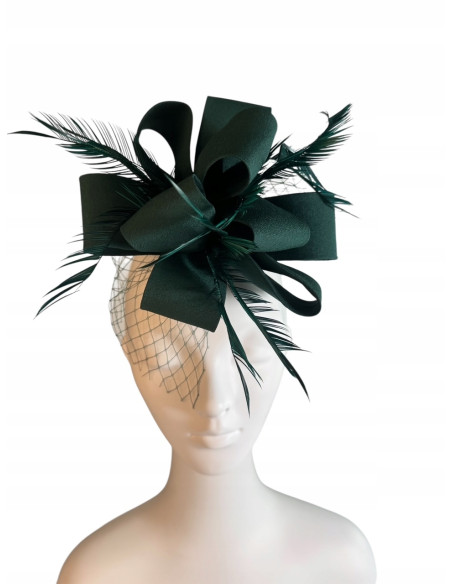 KWIAT Z MATERIAŁU na GŁOWĘ BROSZKA KOKARDA FASCYNATOR Lolita Accessories