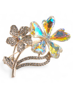 BROSZKA BROSZA ELEGANCKI KRYSZTAŁOWY KWIATEK LOLITA...