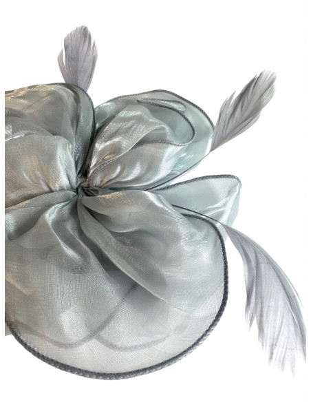 KWIAT Z MATERIAŁU na GŁOWĘ BROSZKA KOKARDA FASCYNATOR Lolita Accessories