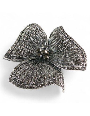 BROSZKA BROSZA Wiktoriański  Ażurowy KWIAT...