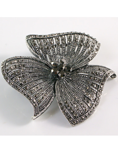 BROSZKA BROSZA Wiktoriański  Ażurowy KWIAT...