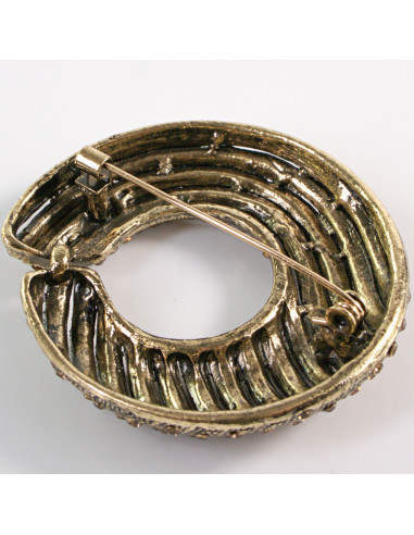 BROSZKA BROSZA Wiktoriański  Ażurowy WIENIEC...