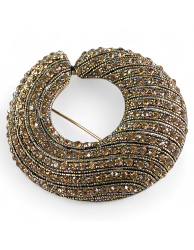 BROSZKA BROSZA Wiktoriański  Ażurowy WIENIEC...