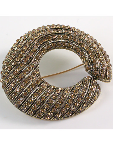 BROSZKA BROSZA Wiktoriański  Ażurowy WIENIEC...