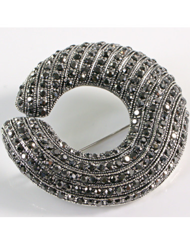 BROSZKA BROSZA Wiktoriański  Ażurowy WIENIEC...