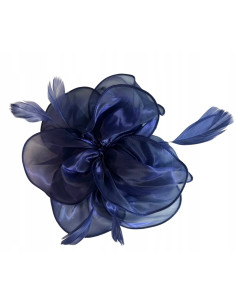 KWIAT Z MATERIAŁU na GŁOWĘ BROSZKA KOKARDA FASCYNATOR...