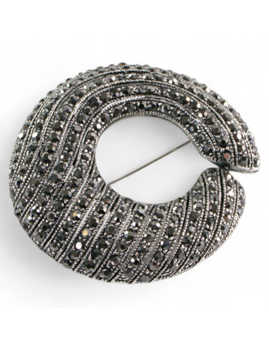 BROSZKA BROSZA Wiktoriański  Ażurowy WIENIEC...