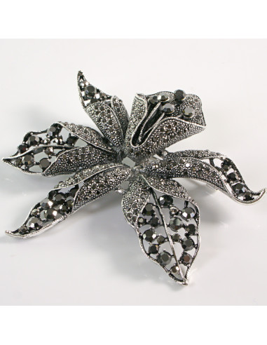 BROSZKA BROSZA Wiktoriański  Ażurowy KWIAT...